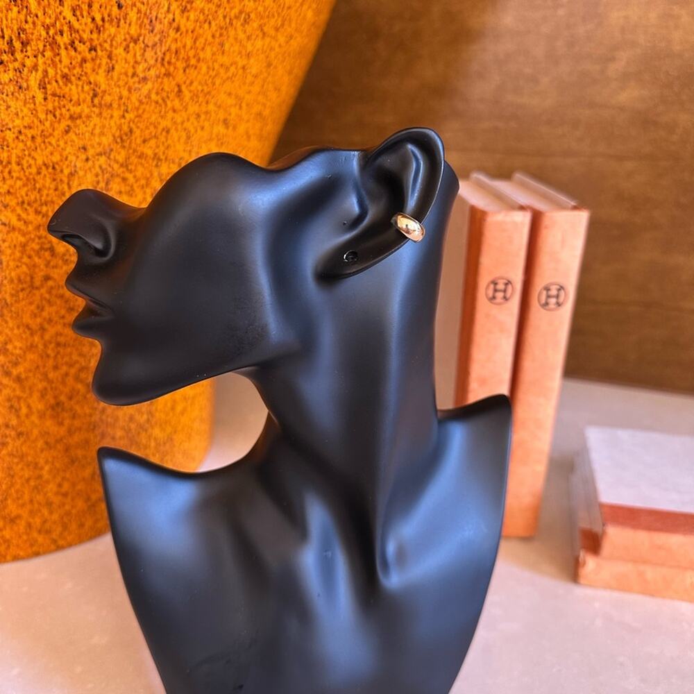 Gold Hoop Earring- attachment comfortable stable top quality chic modern party